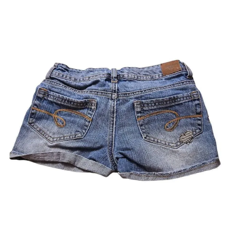 Justice heart star denim shorts 8